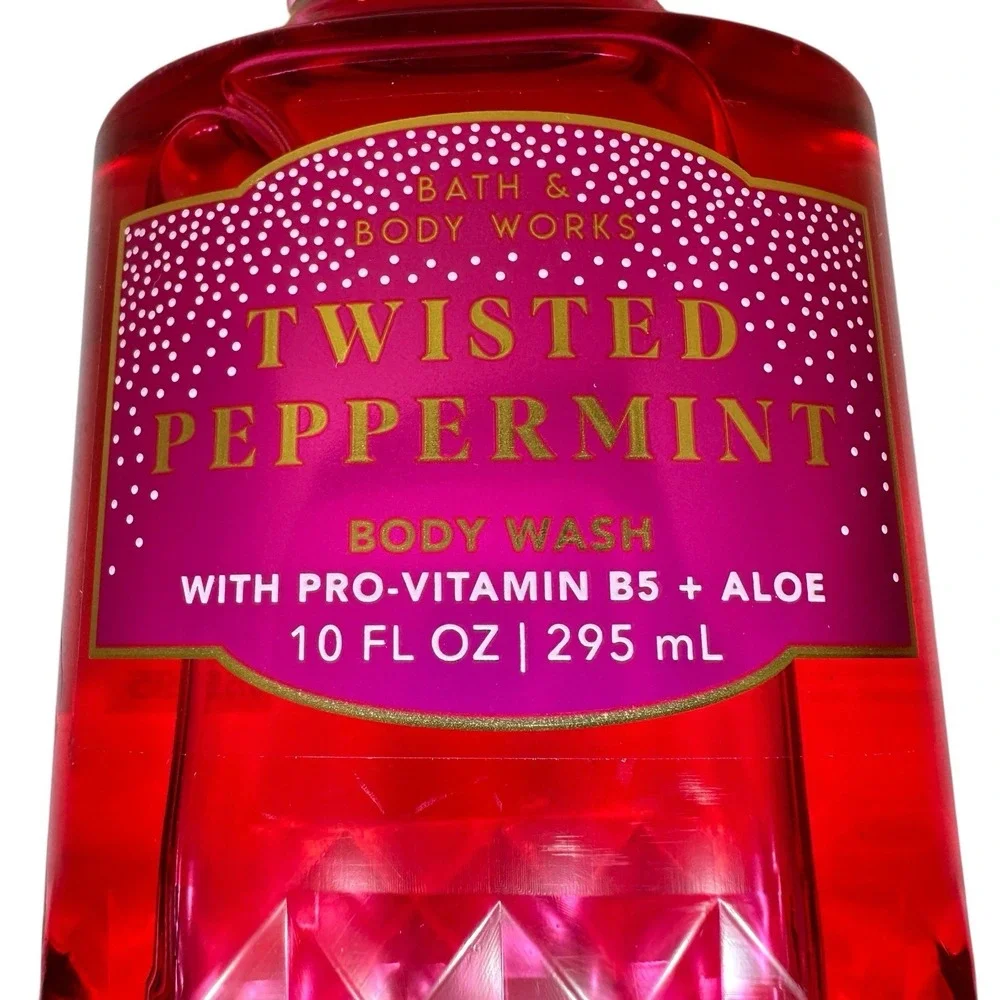 Bath & Body Works Twisted Peppermint Body Wash 10 oz Holiday Christmas NEW